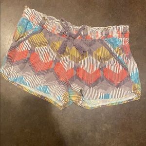 Jolt colorful linen shorts